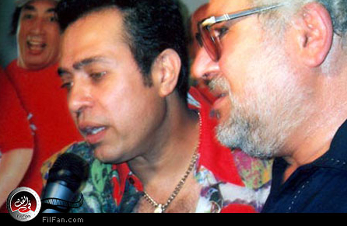 المخرج محمد النجار في العرض الخاص لفيلم &quot;علي سبايسي&quot; وبجانبه بطل الفيلم حكيم