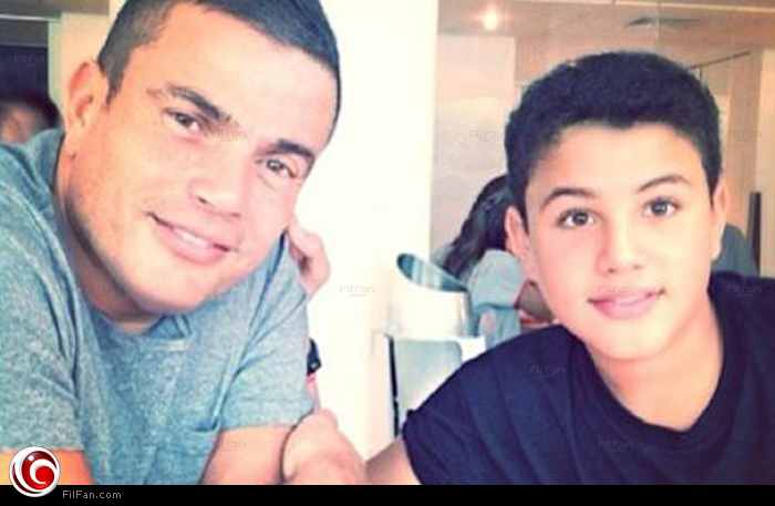 عمرو دياب مع ابنه عبدالله