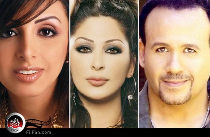 أنغام وإليسا وهشام عباس