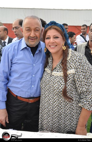 نور الشريف وهالة صدقي أثناء الاحتفال