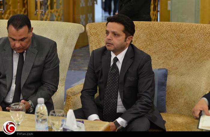 محمد هنيدي في عزاء ملك السعودية في القاهرة