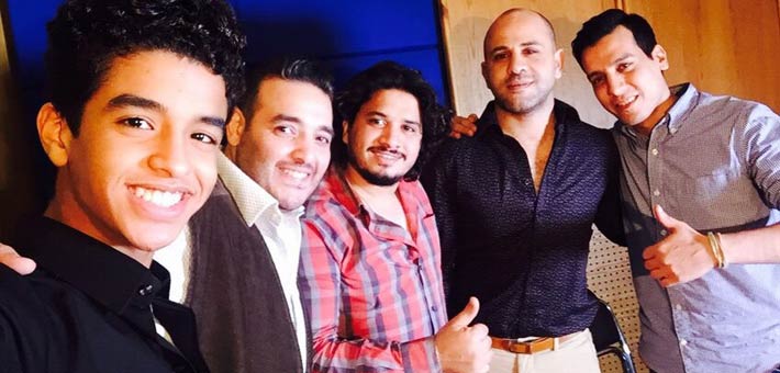 صورة من كواليس تسجيل الأغنية