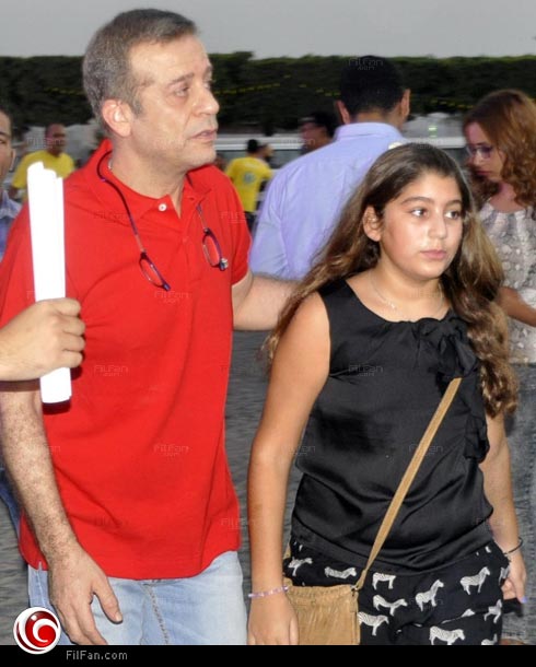 شريف منير مع ابنته في حفل الإفطار