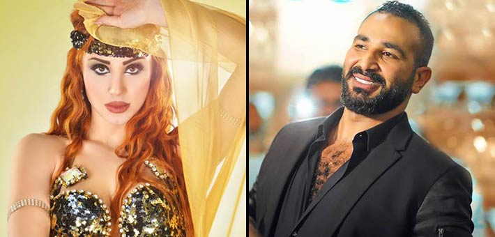 أحمد سعد والراقصة أوكسانا