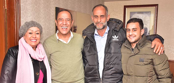 أشرف عبد الباقي وهالة فاخر وعم صلاح