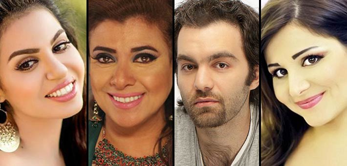 شريف رمزي ونشوى مصطفى والمطربة وعد البحري