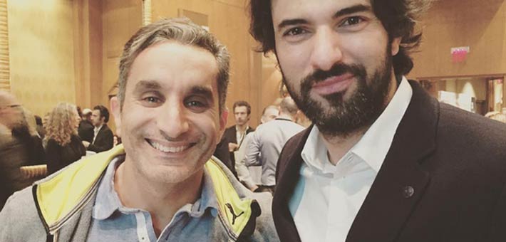 باسم يوسف وإنجين أكيوريك