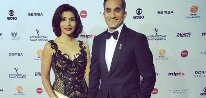 باسم وزوجته