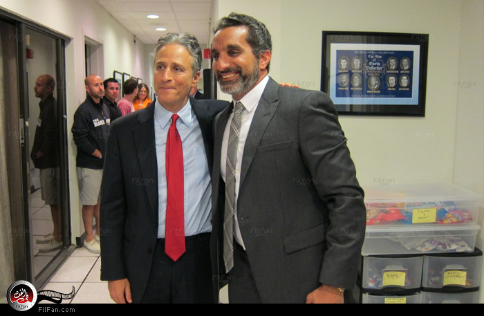 باسم يوسف مع جون ستيوارت