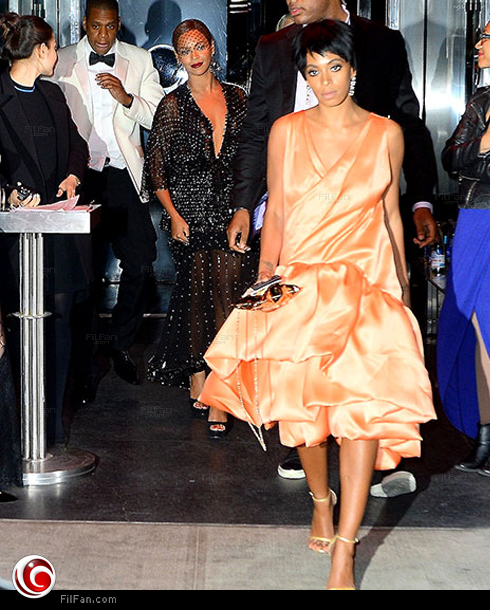 سولانج وبيونسيه وجاي زي بعد واقعة المصعد