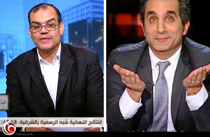 باسم يوسف ونور عبد الحافظ