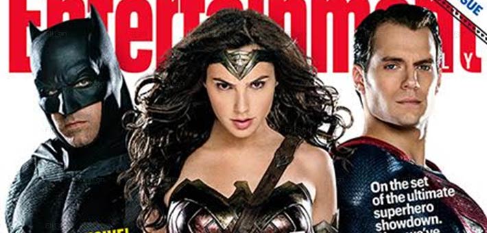 هنري كافيل &quot;سوبر مان&quot; وجال جادوت &quot;المرأة العجيبة&quot; وبن أفليك &quot;باتمان&quot; على غلاف مجلة Entertainment Weekly