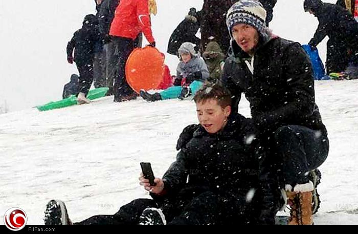 ديفيد وإبنه