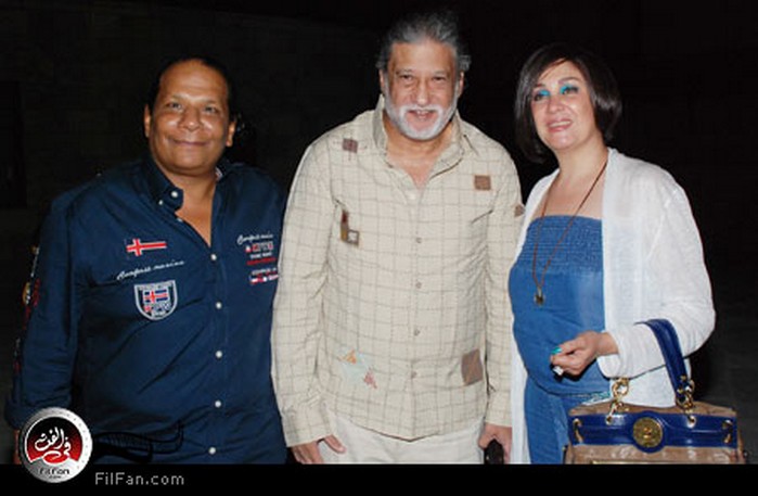 محسن أحمد وشيرين والمنتج محمد أبو العزم