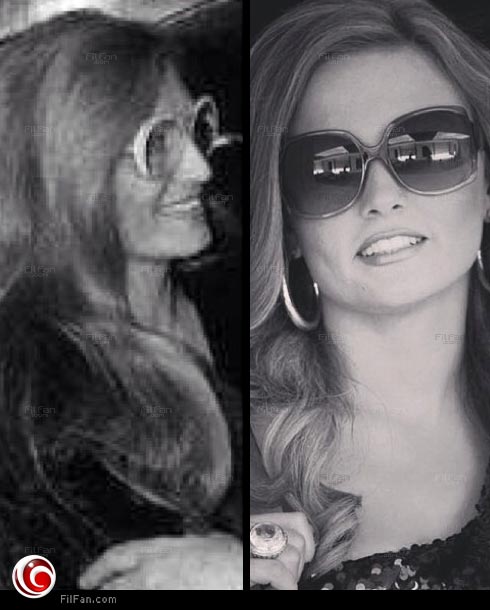 بشرى متقمصة شخصية داليدا