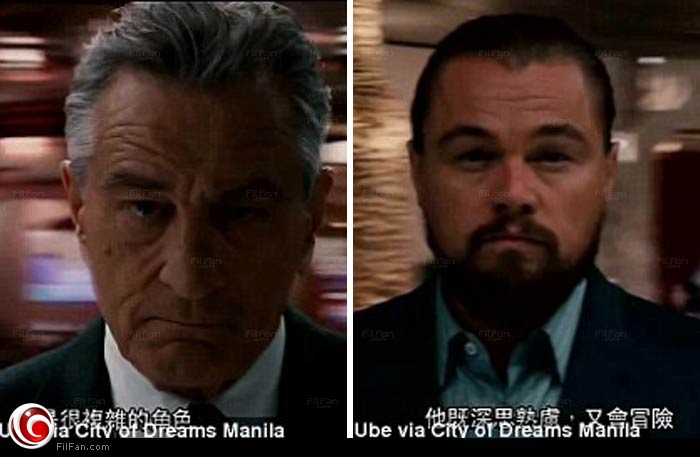 ليوناردو دي كابريو وروبرت دي نيرو في الإعلان