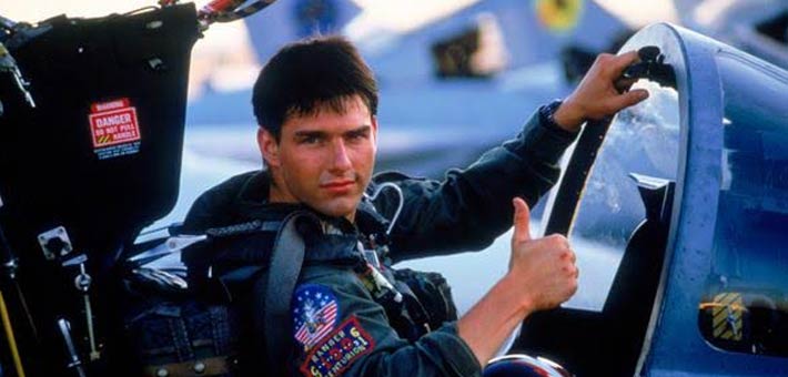 توم كروز في Top Gun