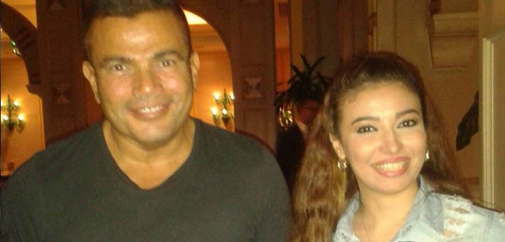 غادة رجب مع عمرو دياب