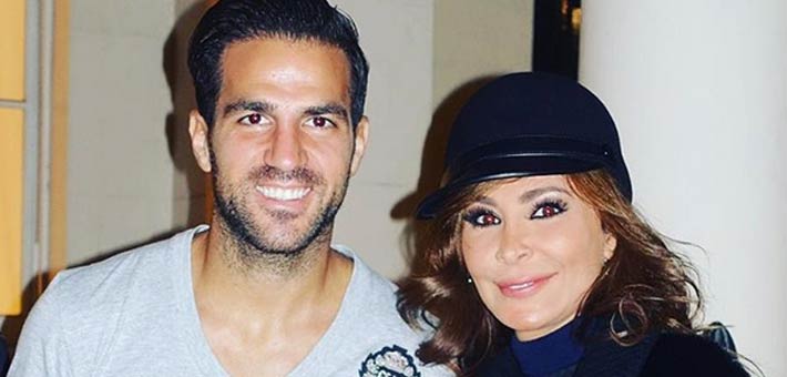 إليسا واللاعب الإسباني سيسك فابريجاس
