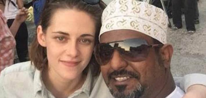 كريستن ستيوارت أثناء تصوير فيلمها في عُمان