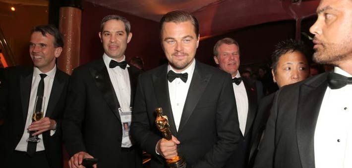 ليوناردو دي كابريو في حفل الأوسكار 2016