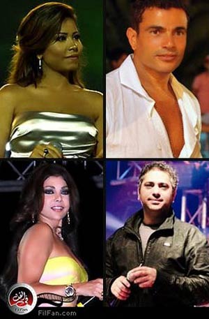 عمرو دياب وفضل شاكر وشيرين وهيفاء نجوم ميما 2010