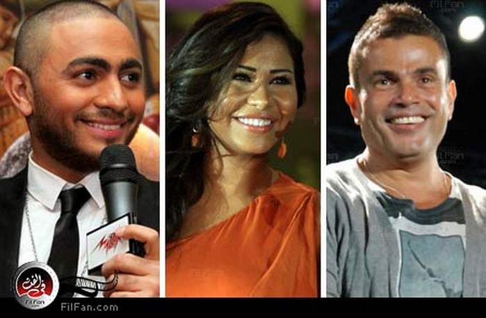 دياب وشيرين وتامر