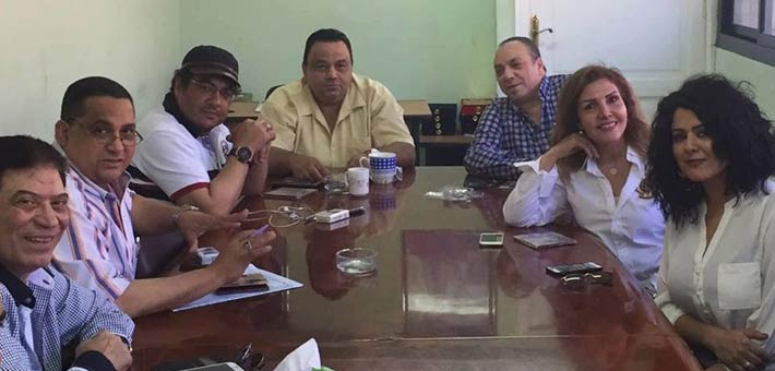 دينا الوديدى أثناء التحقيق معها فى نقابة الموسيقيين