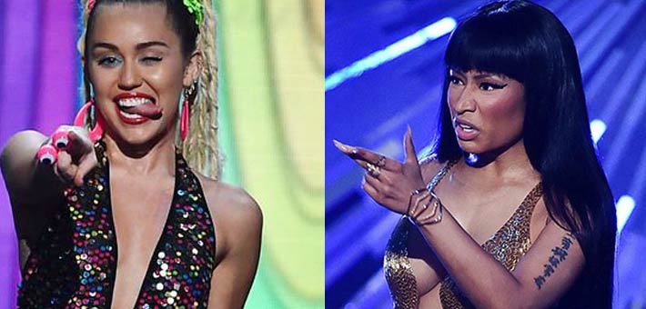 نيكي ميناج تسب مايلي سايرس