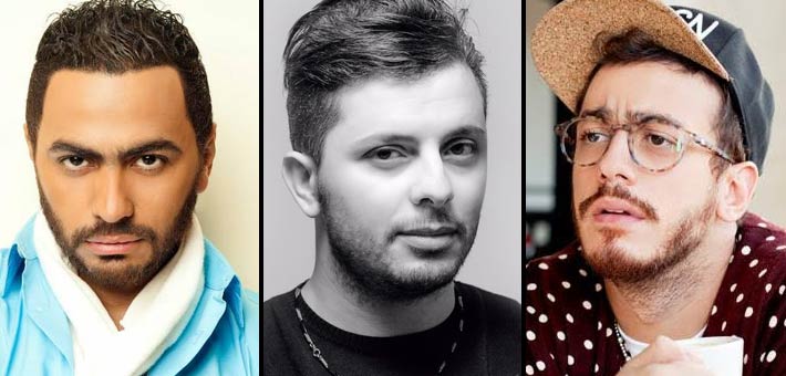 سعد لمجرد وحاتم عمور وتامر حسني
