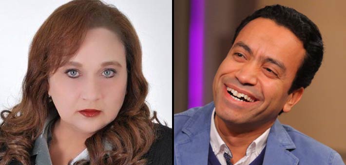 سامح حسين وماجدة خير الله