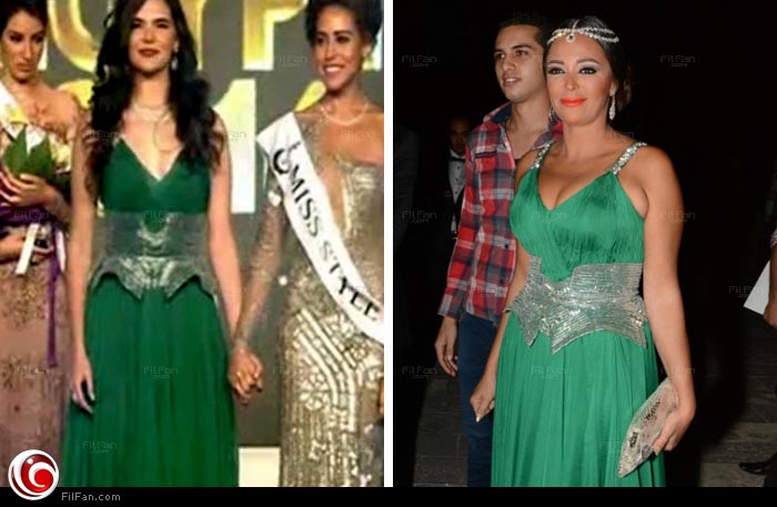 ظهور الفستان مرتين في المسابقة يطرح السؤال: &quot;هو إيجاره كم؟&quot;