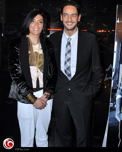 خالد أبو النجا وحورية فرغلي في العرض الخاص لفيلم &quot;ديكور&quot; 