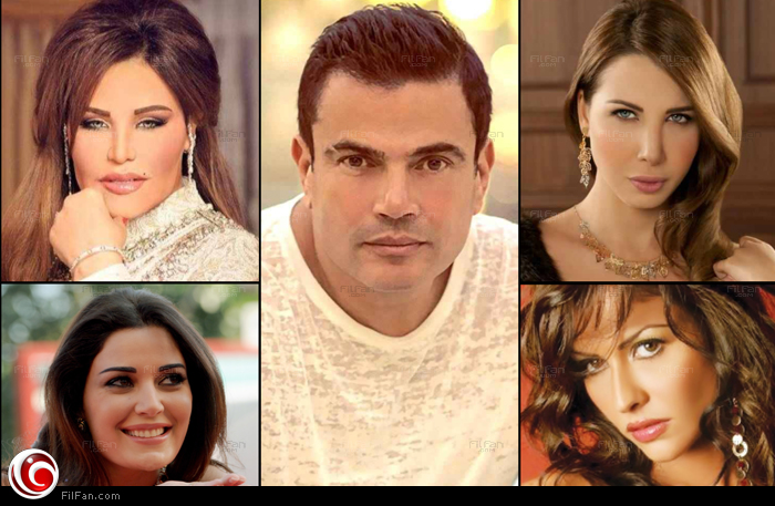 صورة مجمعة لأبرز المشاهير العرب الذين تعرضت حساباتهم على مواقع التواصل الاجتماعي للاختراق