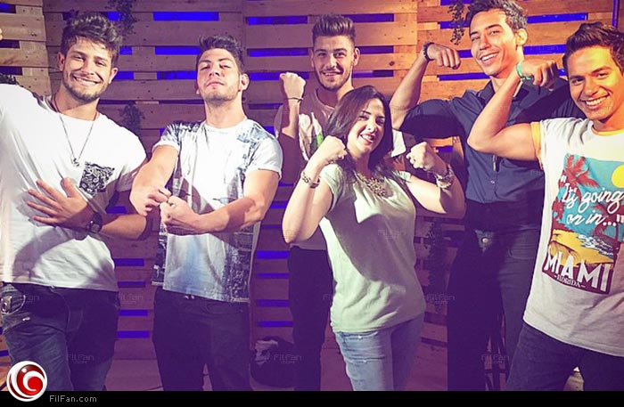 دنيا سمير غانم مع فريق The 5