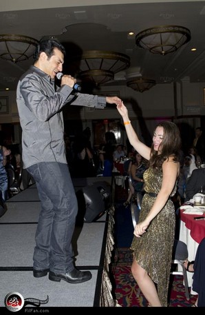 إيهاب أثناء الحفل