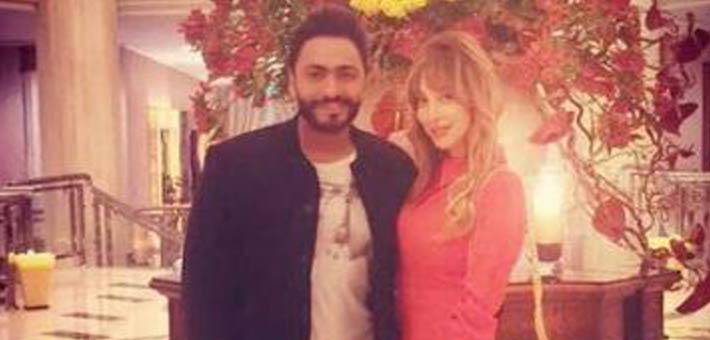 تامر حسني وبسمة بوسيل