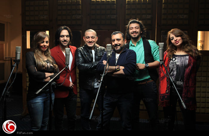 نصر محروس مع بهاء، سوما، دياب، توبا، نبيل