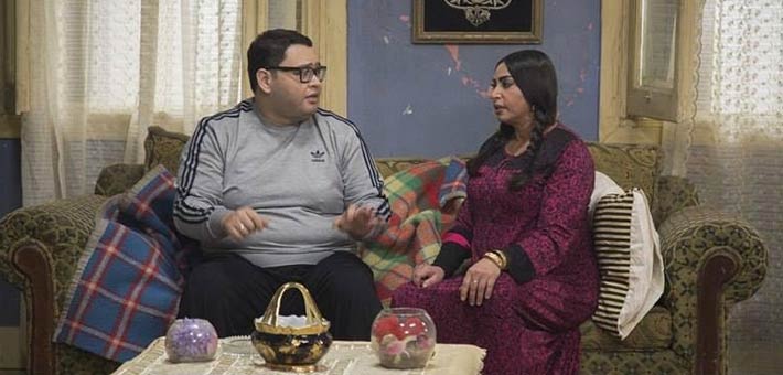 سلوى خطاب وأحمد رزق في إحدى مشاهد مسلسل &quot;ازاي الصحة&quot;