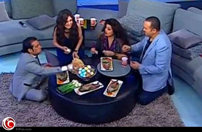 فيفي عبده وهشام عباس مع سعد الصغير ودينا في برنامج &quot;أحلى مسا&quot;