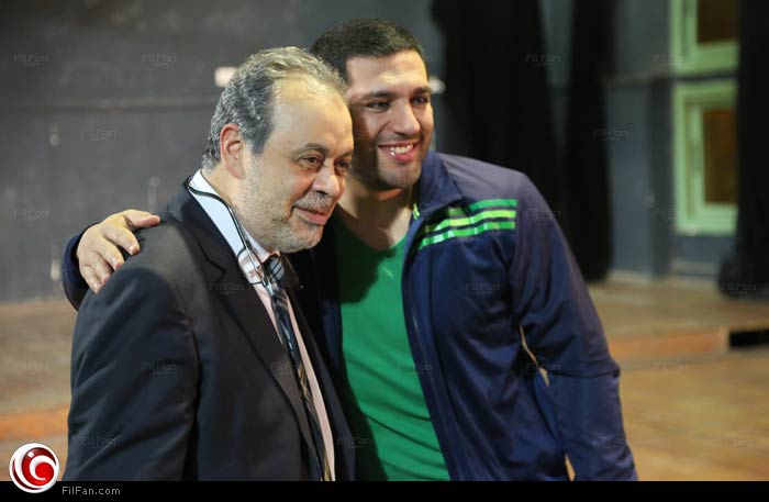 حسن الرداد وأشرف زكي أثناء تصوير الفيلم التسجيلي