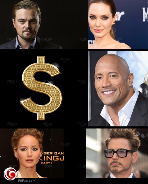 من النجم صاحب المركز الأول في قائمة أعلى الأجور في هوليوود على الشاشة الفضية؟