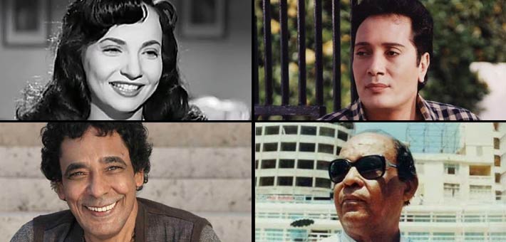 محمد منير ، أحمد منيب ، شادية ، علي الحجار