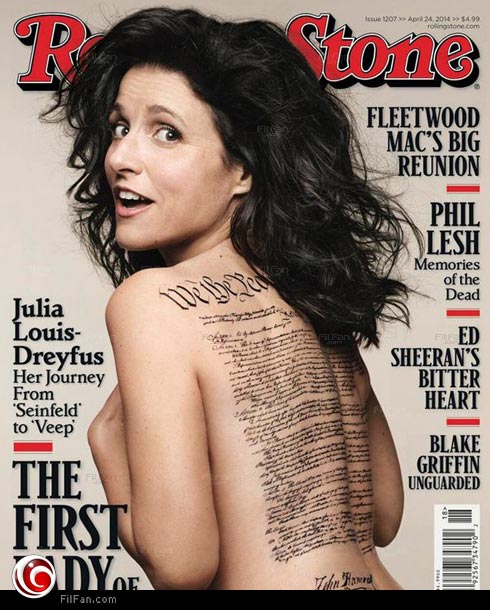 جوليا لوي دريفوس تتعري على غلاف &quot;Rolling Stone&quot;