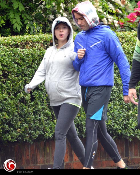 سكارليت جوهانسون تتجه إلى الجيمانزيوم مع خطيبها