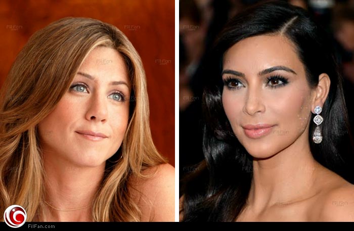 جينيفر أنيستون سخرت من صدر كيم كارداشيان العارم