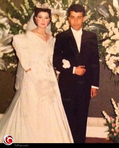 غادة عبد الرازق في زفافها على والد ابنتها روتانا