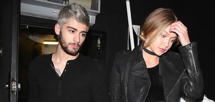 جيجي حديد مع زين مالك