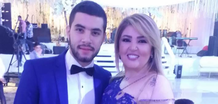 مها أحمد وابنها عادل