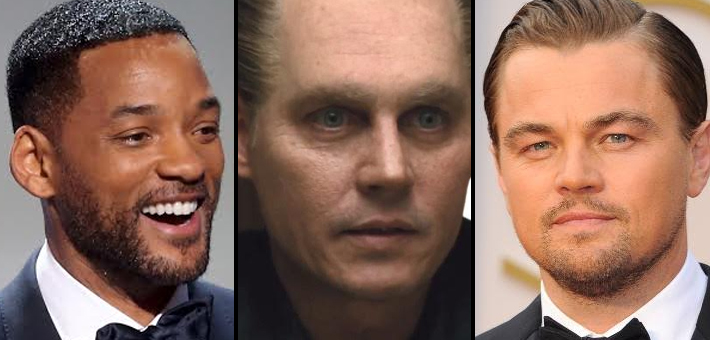 ليوناردو دي كابريو وجوني ديب وويل سميث
